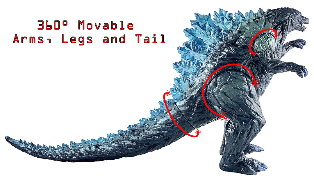 Set of 2 Mecha Godzilla Earth MechaGodzilla Kiryu Toys, Kaiju Universe Action Figures King of The Monsters Movable Joints Movie Series Soft Vinyl, Travel Bag