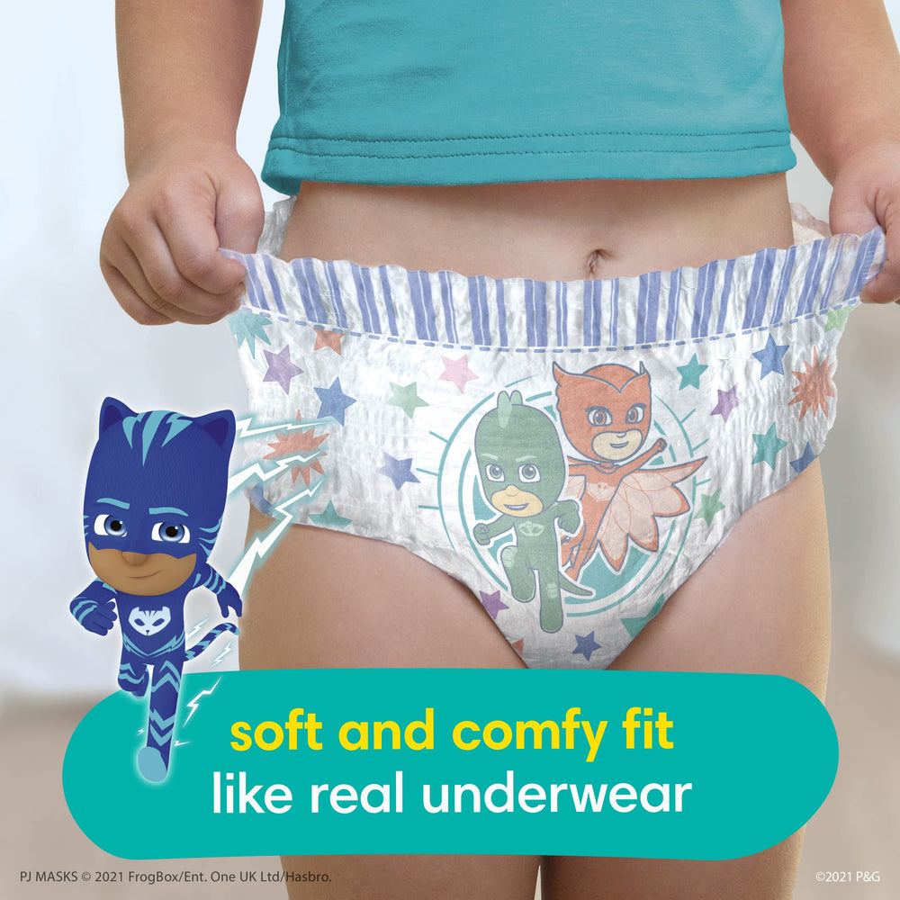 Easy Ups Pull On Disposable Training Diaper for Boys, Size 5 (3T-4T), Jumbo Pack, 22 Count