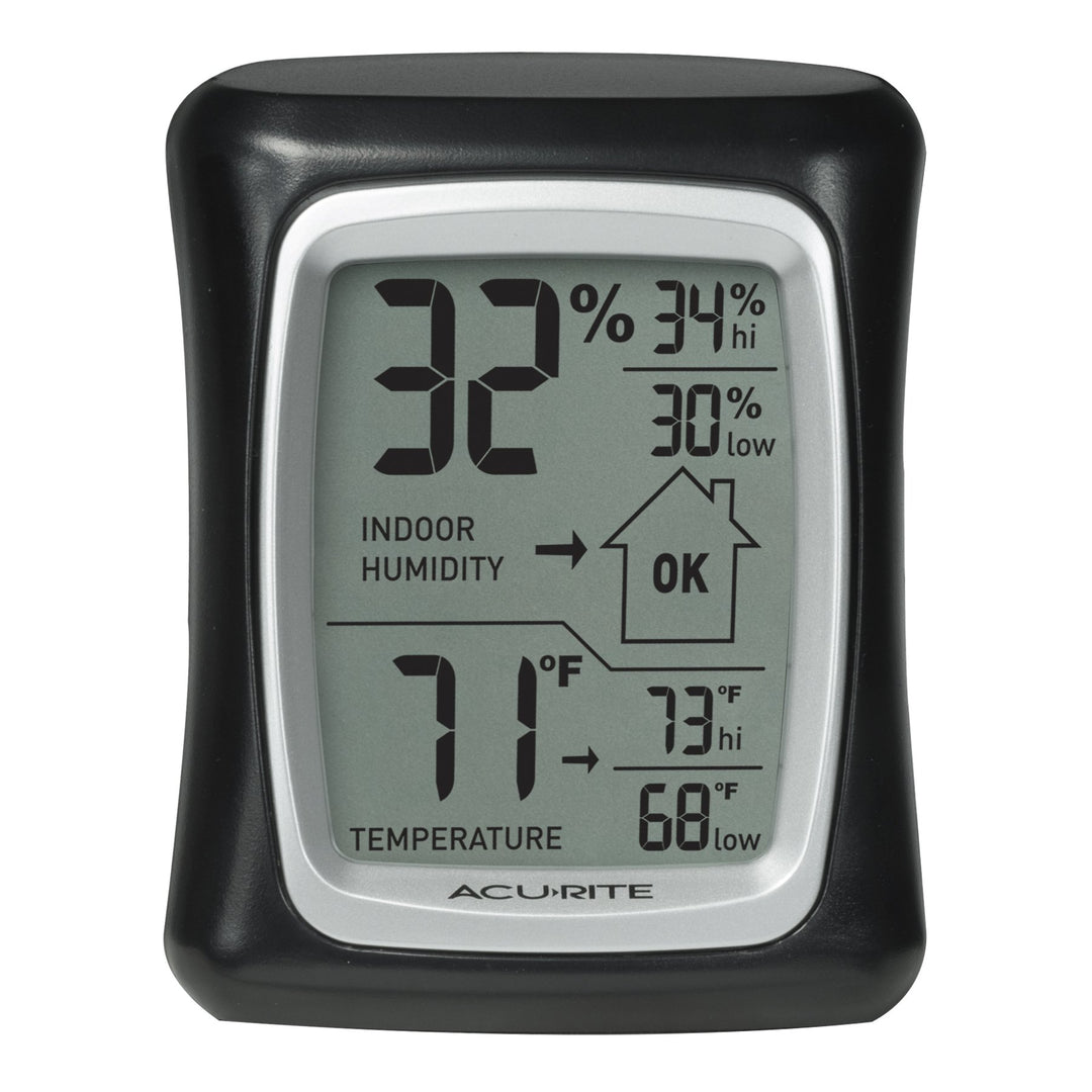 Indoor Digital Thermometer & Hygrometer with Temperature and Humidity Gauge (00325)