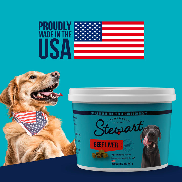 Single Ingredient Freeze Dried Raw Dog Treats, Beef Liver, 21 Ounce Value Size Resealable Tub, Training Treats or Meal Topper for All Size Dogs, High Protein, Grain-Free, Gluten-Free