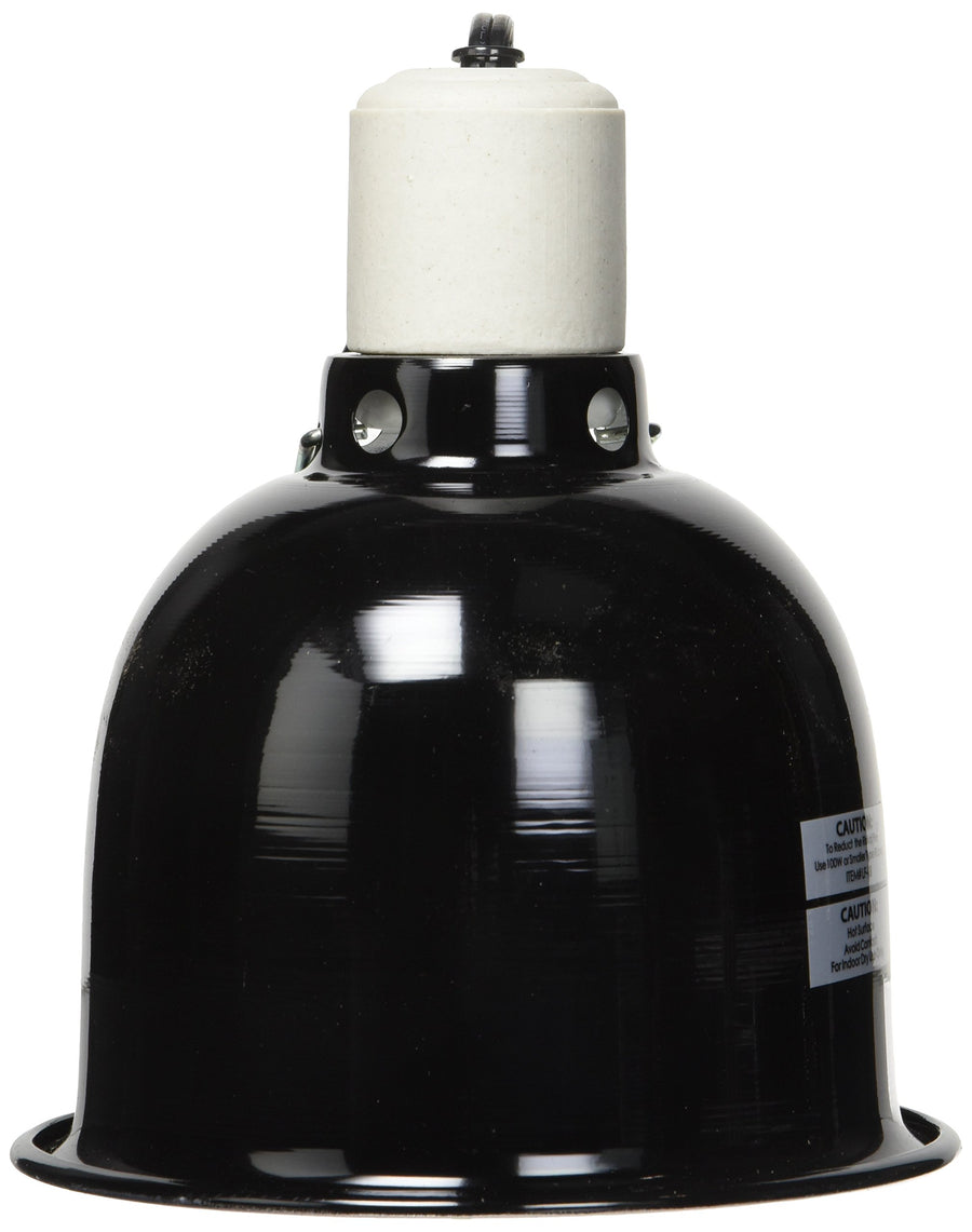 Mini Deep Dome Lamp Fixture with 5.5-Inch Dome, Black