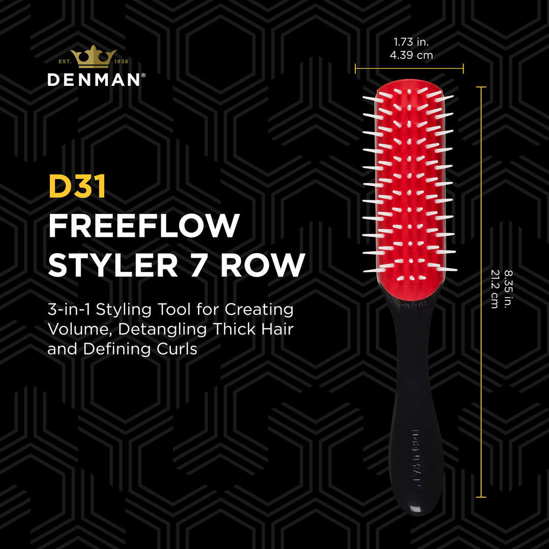 Classic Styling Brush with Free Flow Wide Spaced Pins