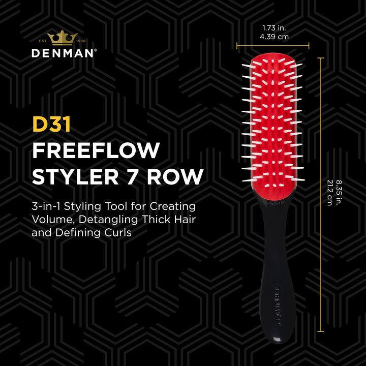 Classic Styling Brush with Free Flow Wide Spaced Pins