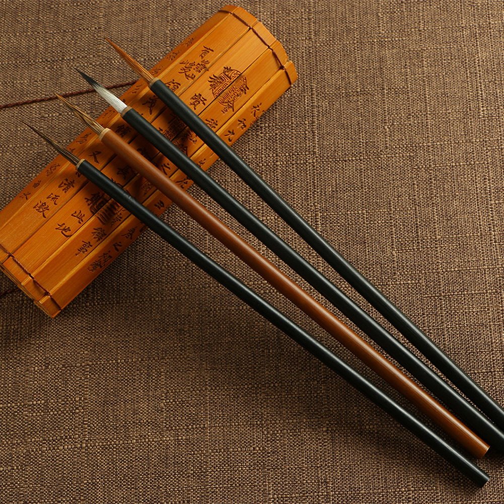 UE Store Set of 4 Chinese Painting Brushes Set Flower Bird Line-Drawing Brushes