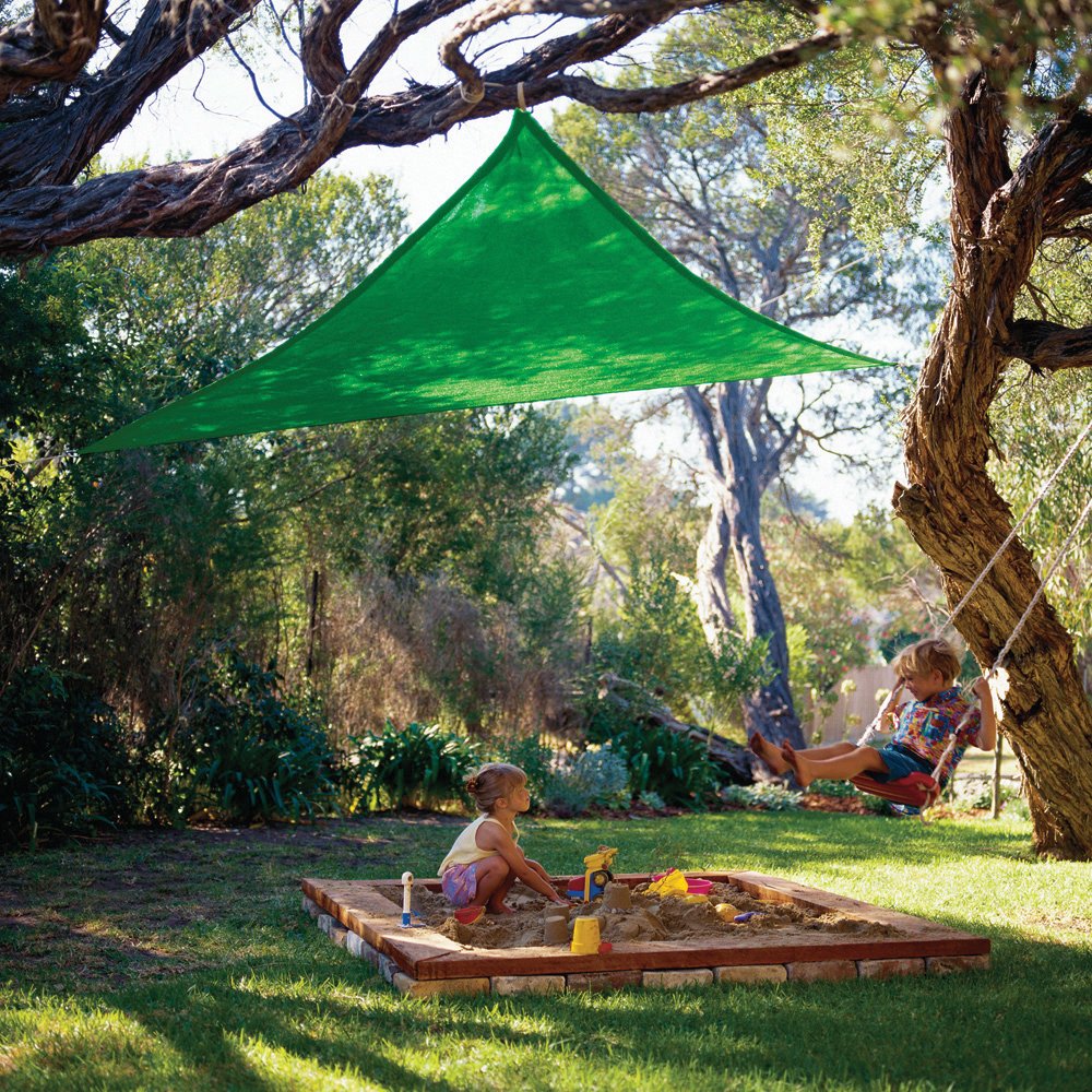 Coolaroo Kool Kolors Party Sail 9 Feet 10 Inch Triangle - Gr