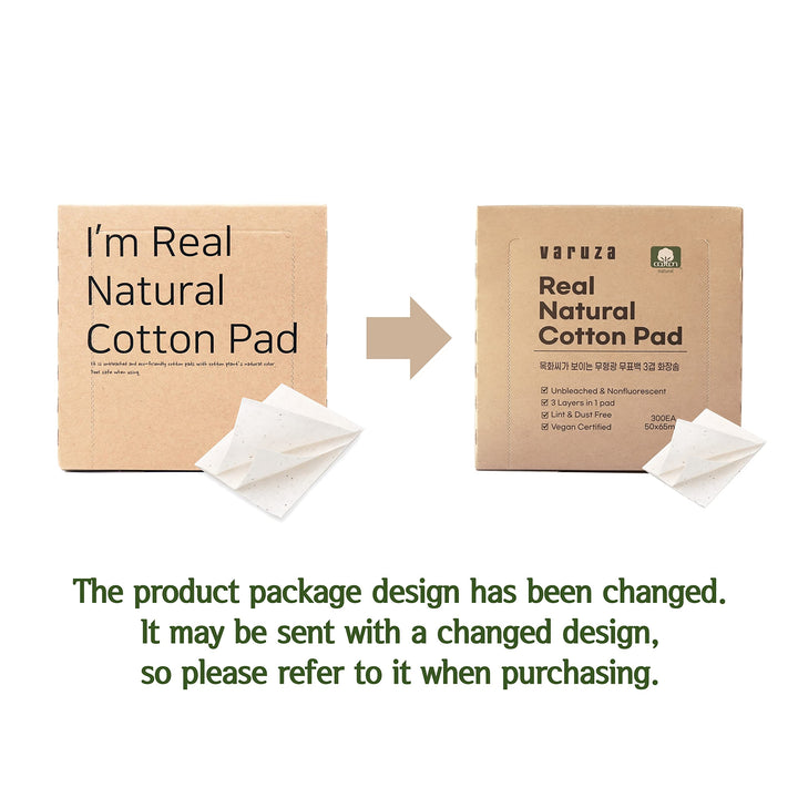 Premium Unbleached 100% Cotton Pads for Face Toner- Lint Free Triple Layers Face Pads for Toner Mask, Nail and Makeup Removal 300 Count