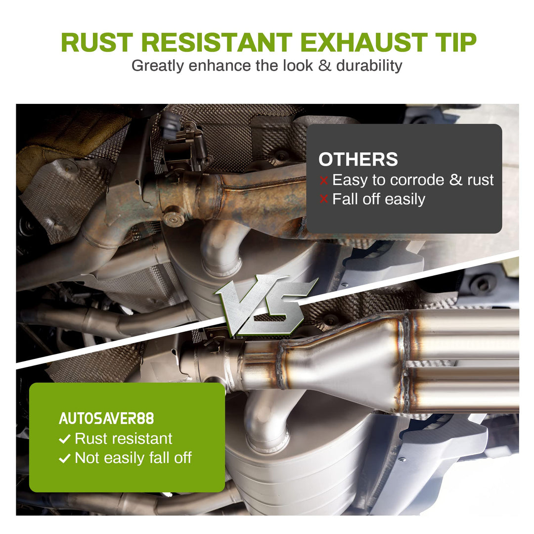 3 Inch Dual Exhaust Y Pipe, 3 Single to 3 Dual Exhaust Adapter Connector, Stainless Steel Diesel Y-Pipe, 10 Overall Length, Universal 3 Inch Y Exhaust Pipe, Weld-on