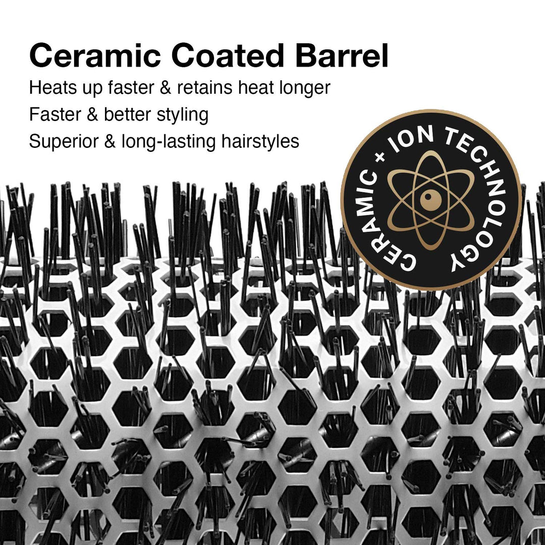 Ceramic + Ion Round Thermal Hair Brush, 4.25 (Not Electrical)