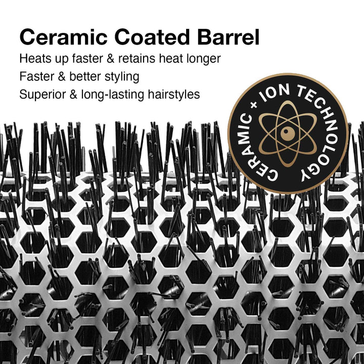 Ceramic + Ion Round Thermal Hair Brush, 4.25 (Not Electrical)