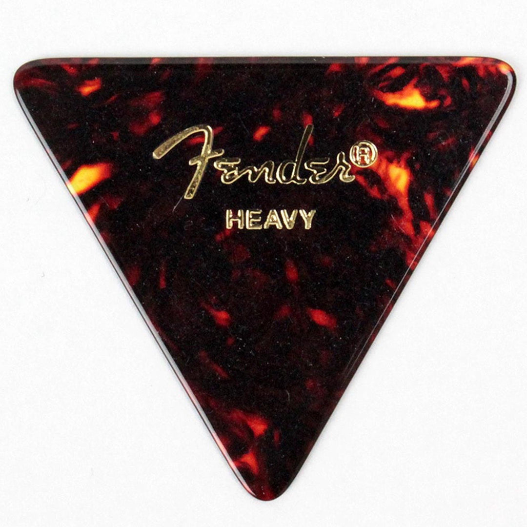 Fender Classic Celluloid Guitar Picks 355 Shape, Stocking Stuffers, Guitar Accessories, Tortoise Shell, Heavy, 12-Pack