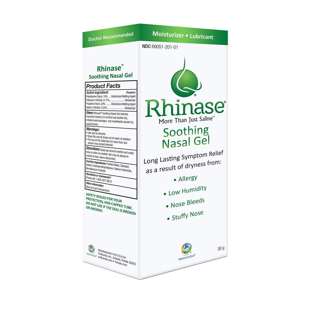 Allergy Relief Lubricating Nasal Gel – Steroid Free, Dual Wetting Agent & Salt Formulation (1 oz.) for Nasal Dryness Nosebleeds Saline Gel for Nose…