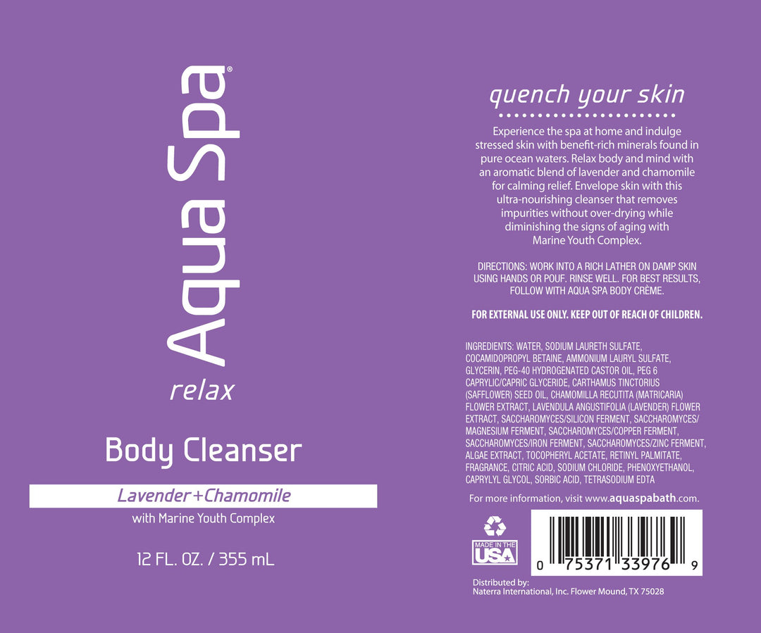 Aqua Spa Relax Body Cleanser, 12 Fluid Ounce