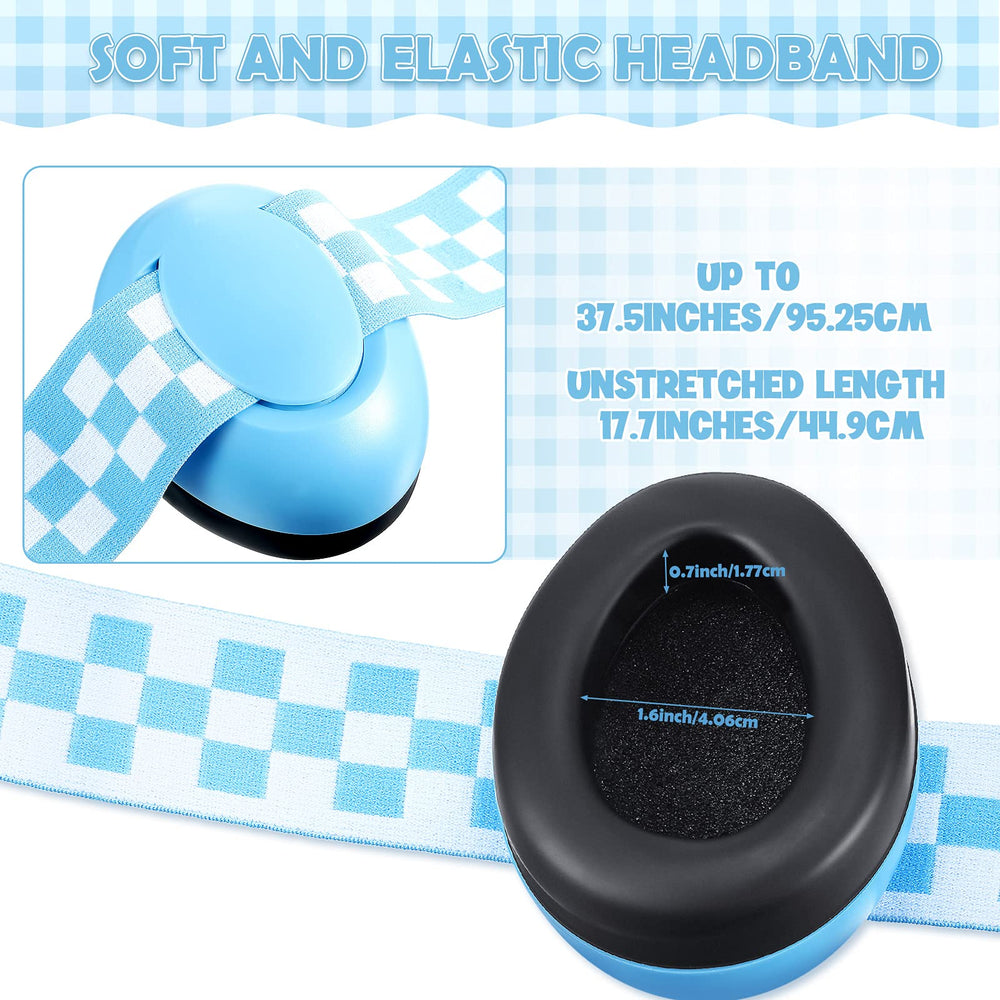 Baby Ear Protection Noise Cancelling Ear Muffs Toddler Headphone with Adjustable Elastic Headband for Baby 3-36 Month