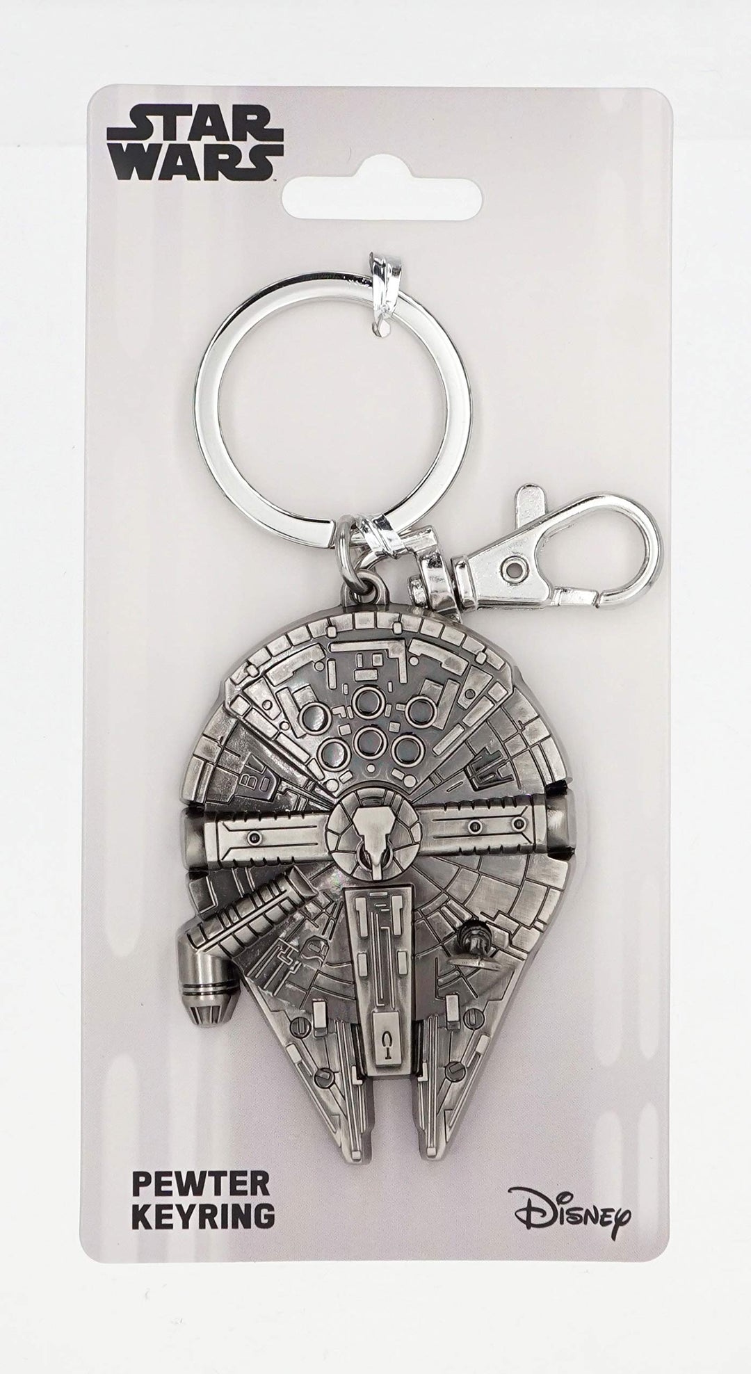 Disney Star Wars Millennium Falcon Pewter Key Ring | Pewter