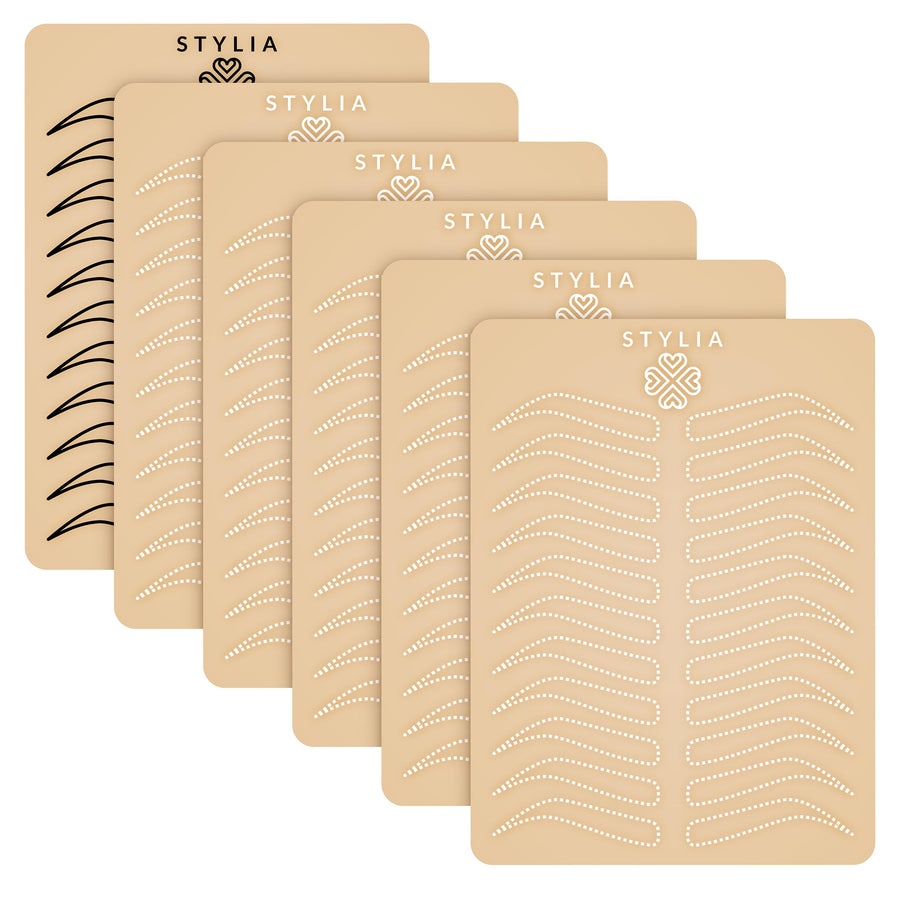Microblading Eyebrow Practice Tattoo Skin, 3mm Tattoo Practice Skin, Fake Skin for Tattoo, Fake Skin Tattoo Skin, Fake Tattoo Skin, Real Skin Tattoo Skin, Tattoo Skin Practice Kit (6 PC)