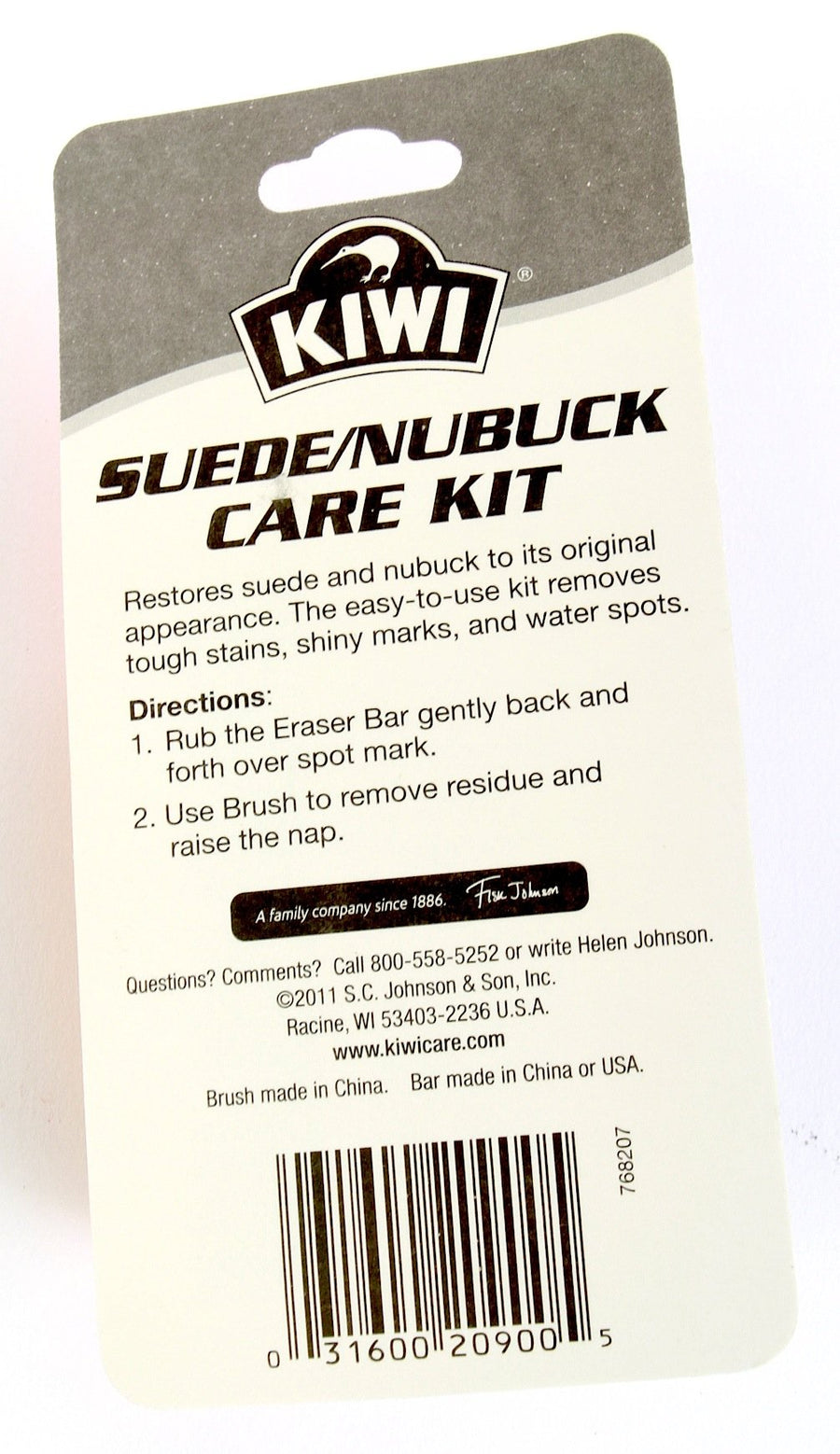 1-Pack : Kiwi 209-000 Suede and Nubuck Care Kit