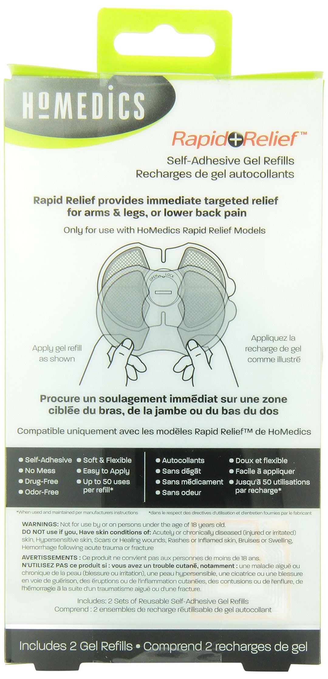 Rapid Relief Self-Adhesive Gel Refills
