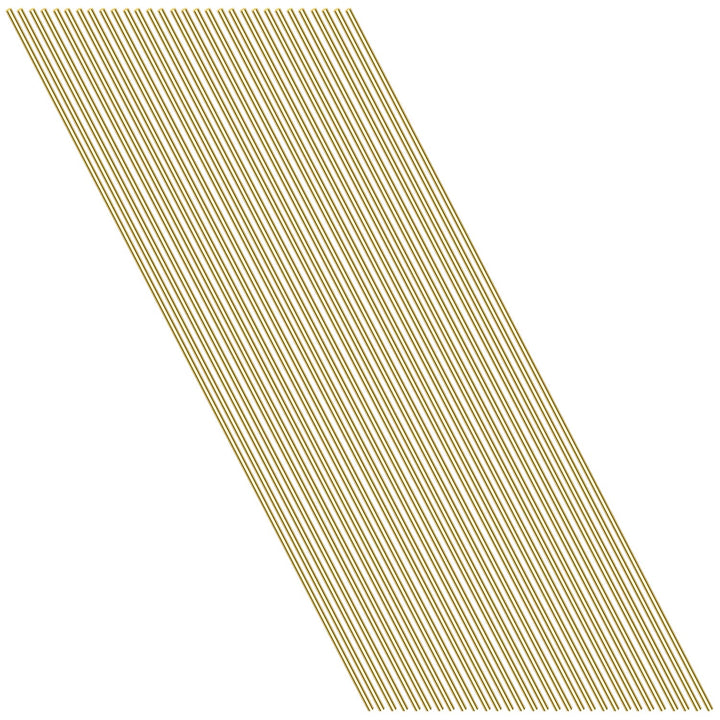 20 Pieces 2mm Brass Round Rods, Brass Solid Round Rod Lathe Bar Stock, 2mm in Diameter, 305mm in Length