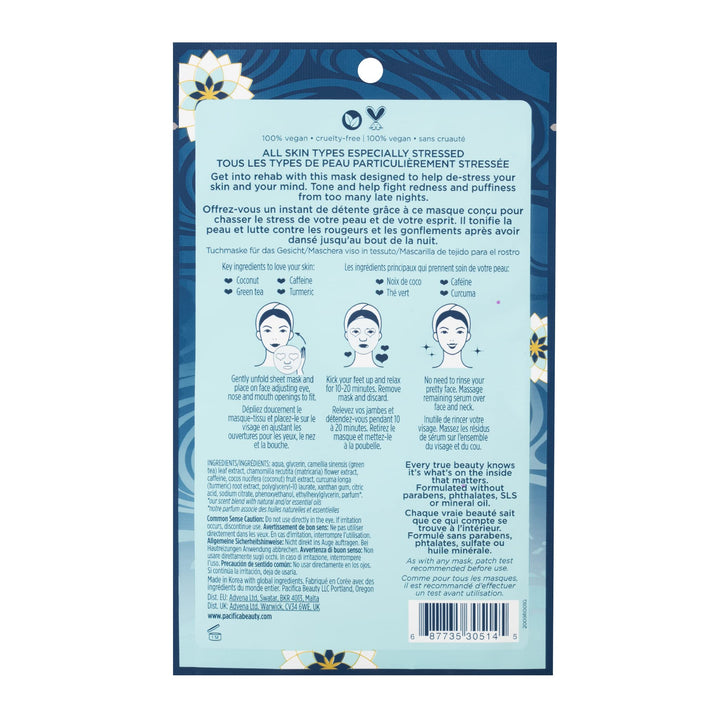 PACIFICA Stress Rehab Facial Mask, 0.67 FZ