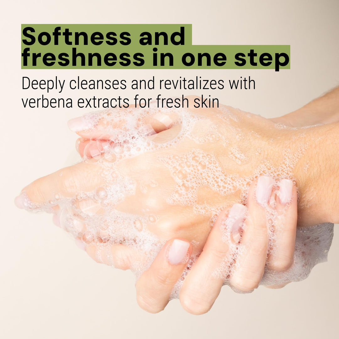 - Liquid Hand Soap - Verbena Hand Wash - French Marseille Moisturizing Hand Soap with Coconut Oil - Refillable Kitchen & Bathroom Hand Soap - 97% Natural Ingredients -16.9 Fl.oz