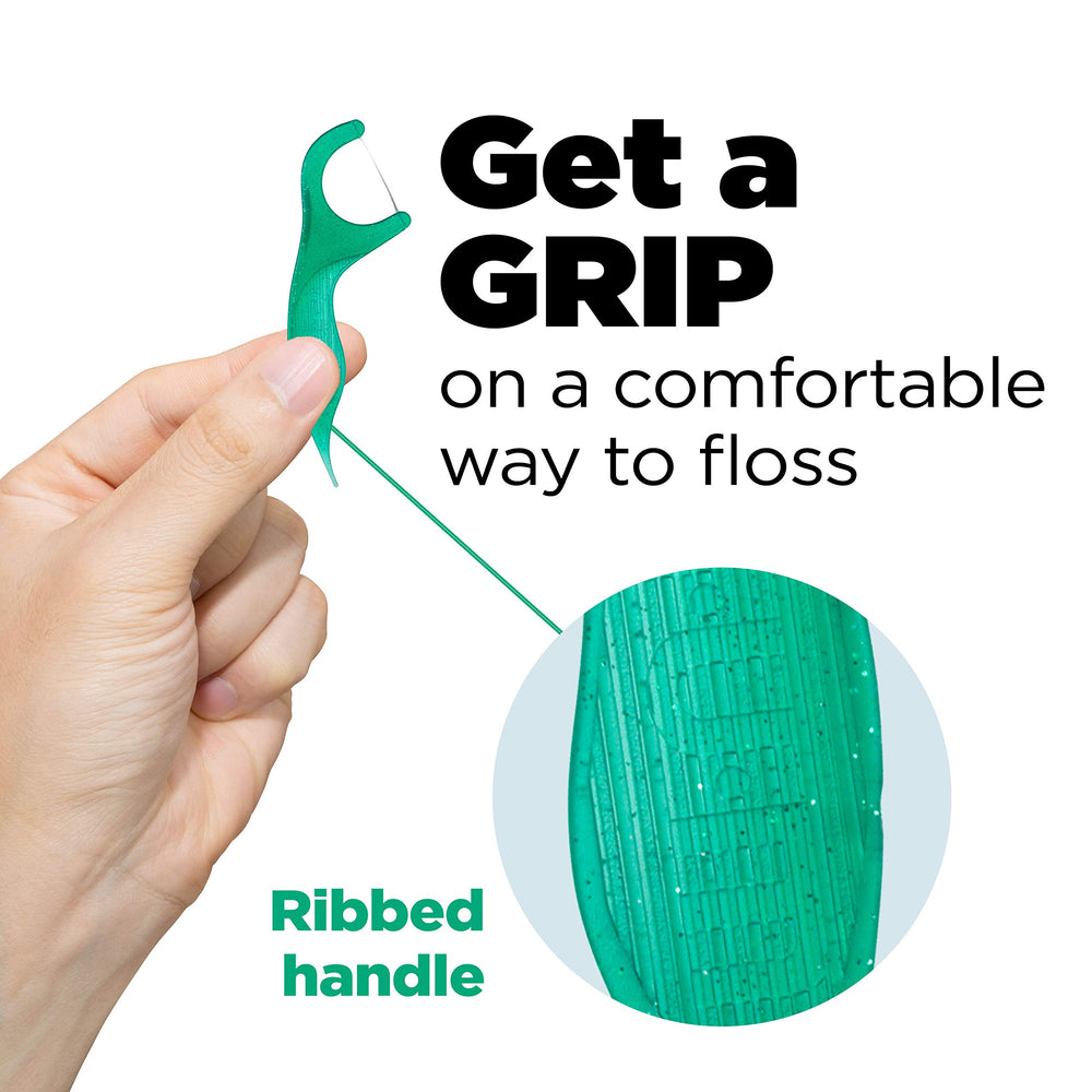 Professional Clean Flossers, Fresh Mint, On-The-Go Dental String Floss Picks, 40 Count
