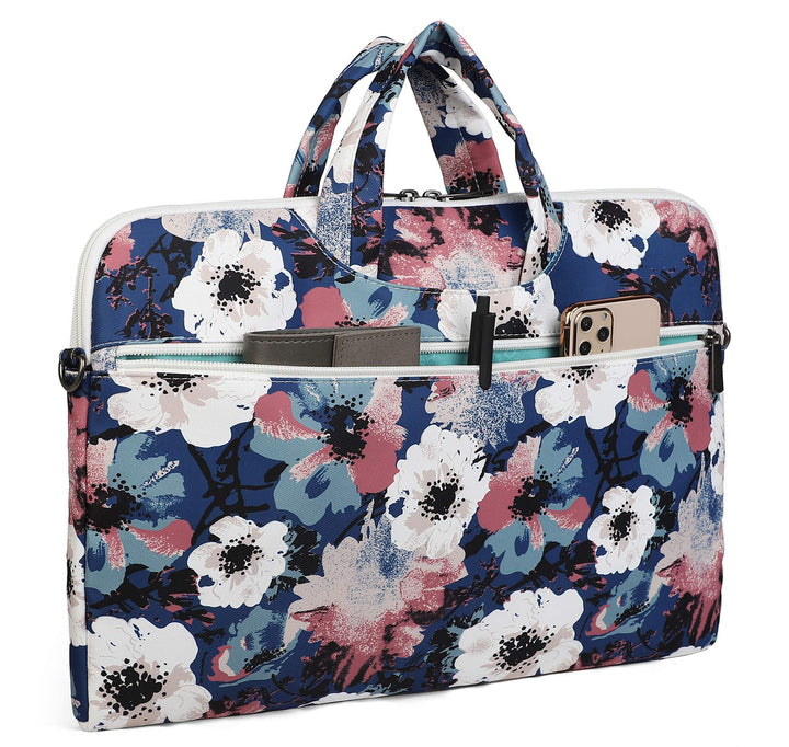 Camellia Water Resistant Laptop Shoulder Messenger Bag Case Sleeve for MacBook Pro 16 inch,15.6 inch and 15 inch-16 inch Laptop