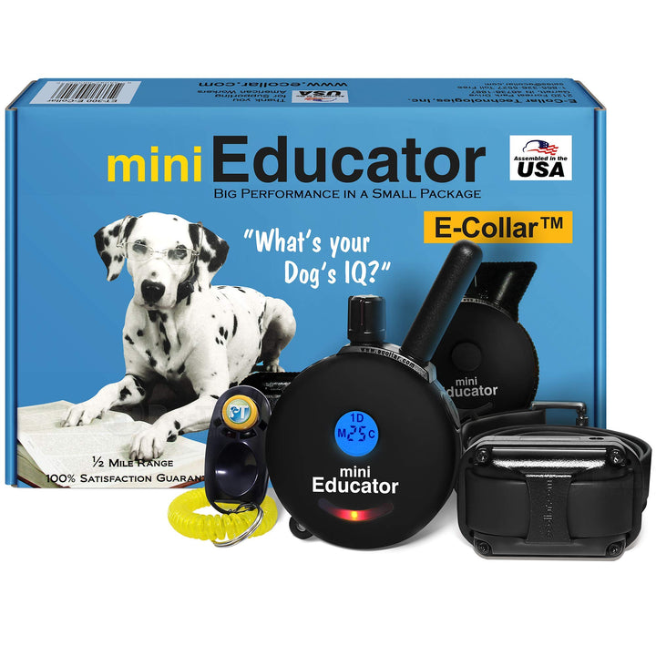 - ET-300 Black - Ecollar Dog Training Collar with Remote Control - 1/2 Mile Range, Waterproof, Rechargeable, 100 Training Stimulation Levels, Vibration and Tone W/PetsTEK Training Clicker