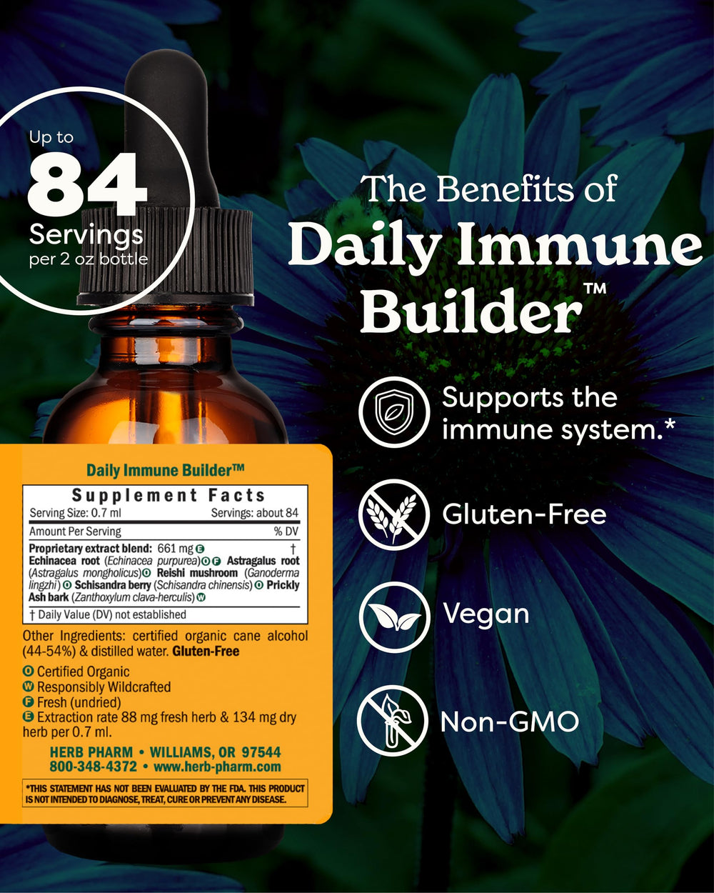 Daily Immune Builder Herbal Immune System Defense - 2 Ounce