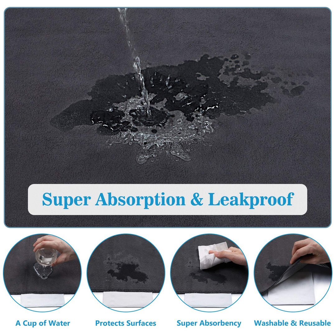 Washable Pee Pads for Dogs, 48x48 Reusable Pee Pads Non-Slip Dog Pee Pads Heavy Absorbency Puppy Pee Pads Quick Dry Whelping Pads/Waterproof Puppy Training Pad for Playpen, Crate, Floor