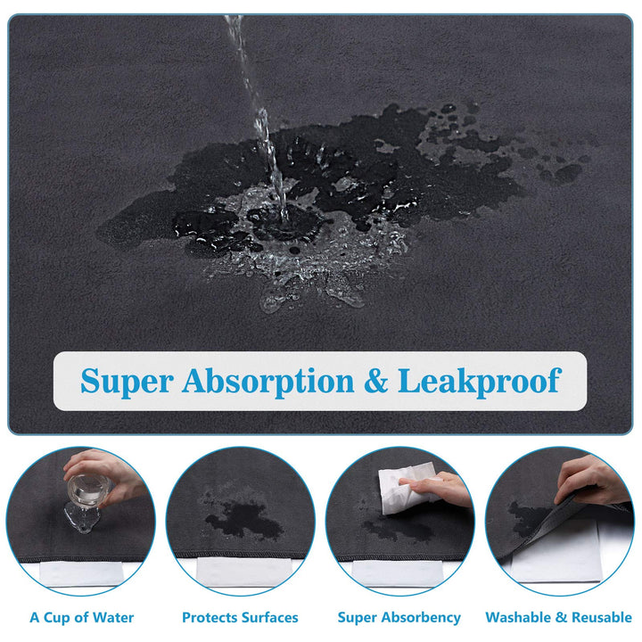 Washable Pee Pads for Dogs, 48x48 Reusable Pee Pads Non-Slip Dog Pee Pads Heavy Absorbency Puppy Pee Pads Quick Dry Whelping Pads/Waterproof Puppy Training Pad for Playpen, Crate, Floor