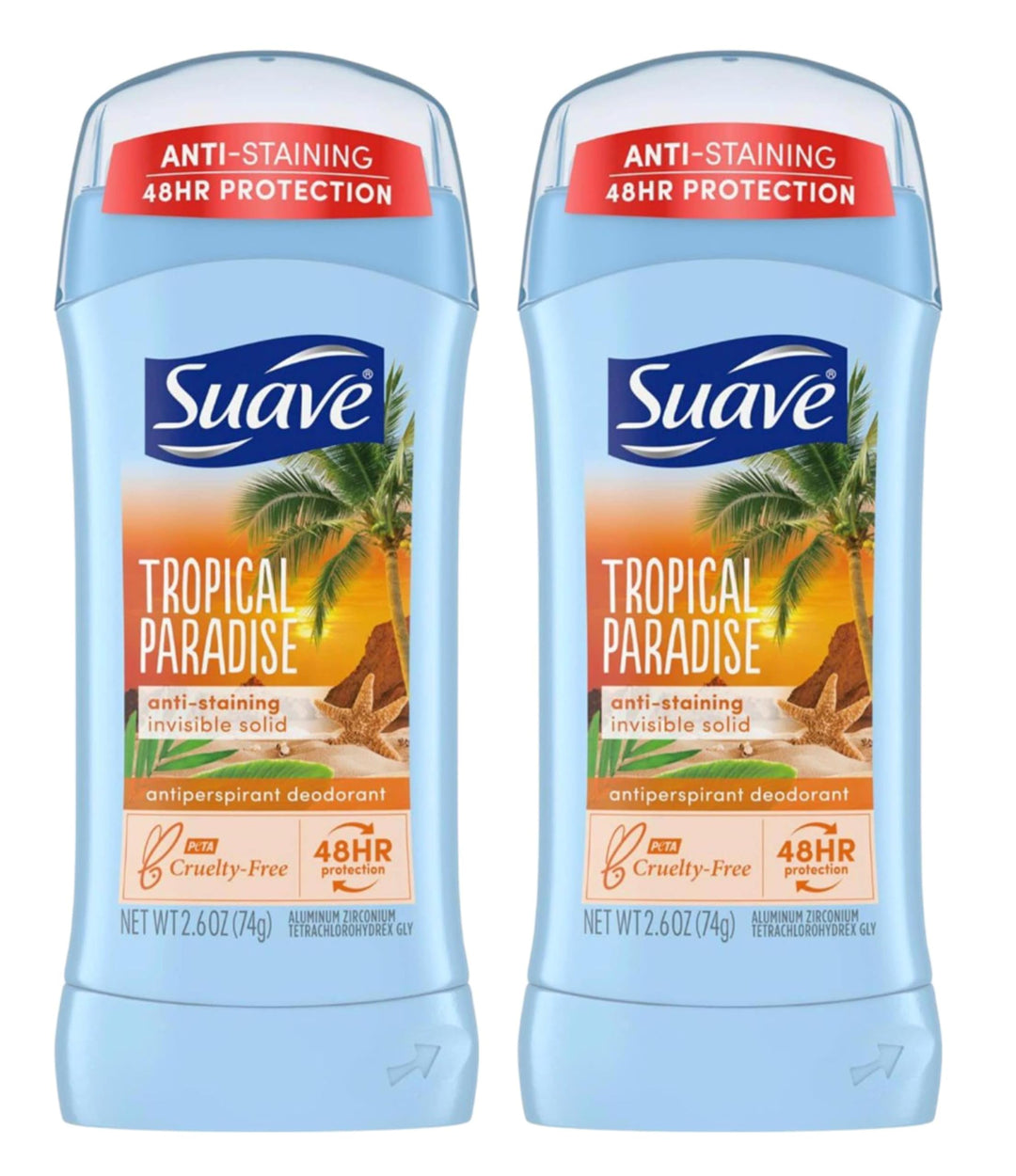 Deodorant 2.6 Ounce 24Hr Tropic Paradise Invis. Solid (76ml) (2 Pack)