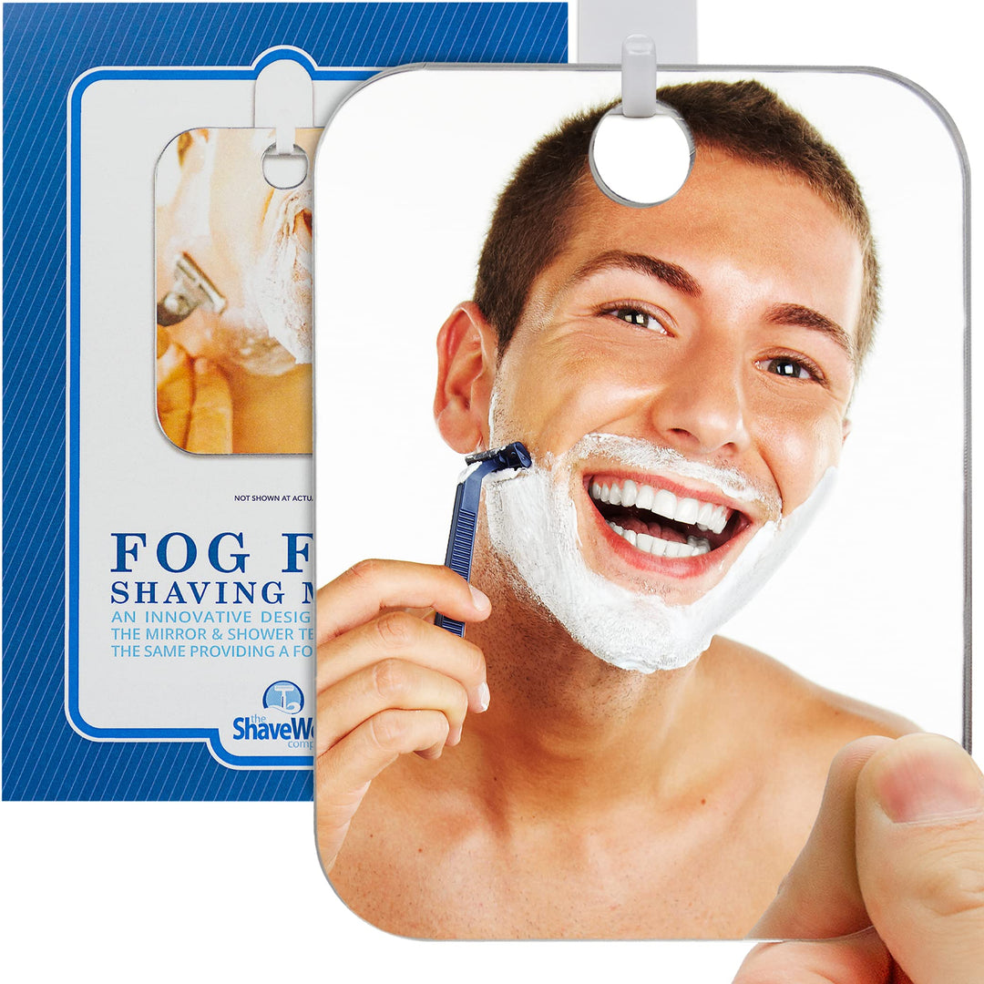 Original Anti-Fog Shaving Mirror | Fogless Bathroom Shower Mirror with Handheld Option for Men and Women | Hanging Shower Mirror Includes Long-Lasting Removable Adhesive Hook