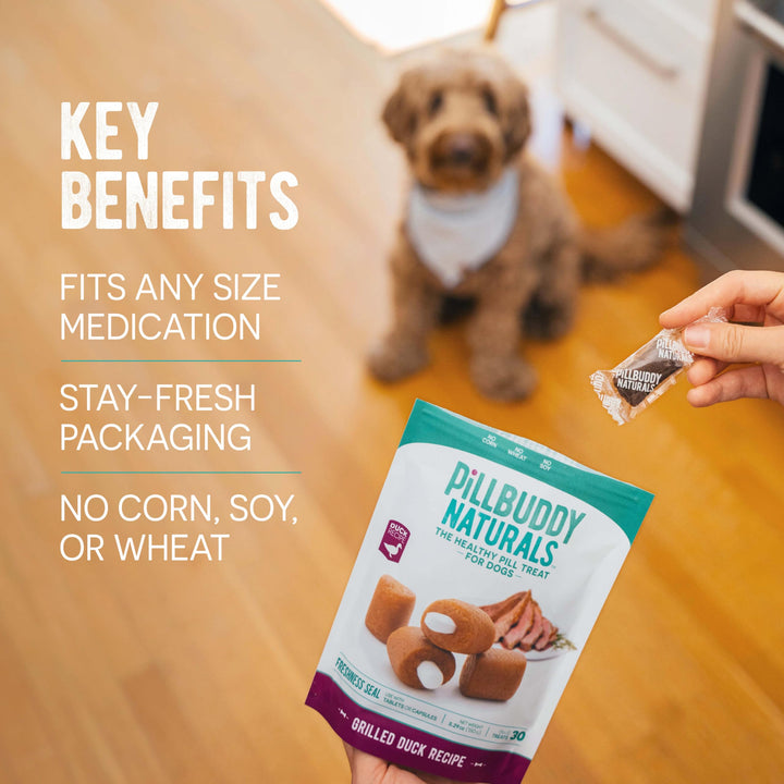 Earthly Pill Buddy Naturals - PB & Apple Recipe Pill Hiding Treats for Dogs - Make A Perfect Pill Concealing Pocket Or Pouch for Any Size Medication - 30 Servings