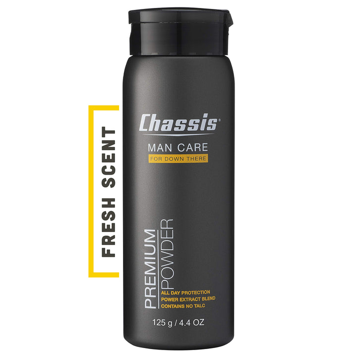 Premium Body Powder for Men, Anti-Chafing Deodorant Powder, Friction Defense for Balls, Groin, Private Parts and Butt, Natural Ingredients, Talcum Powder Alternative, Original Fresh Scent