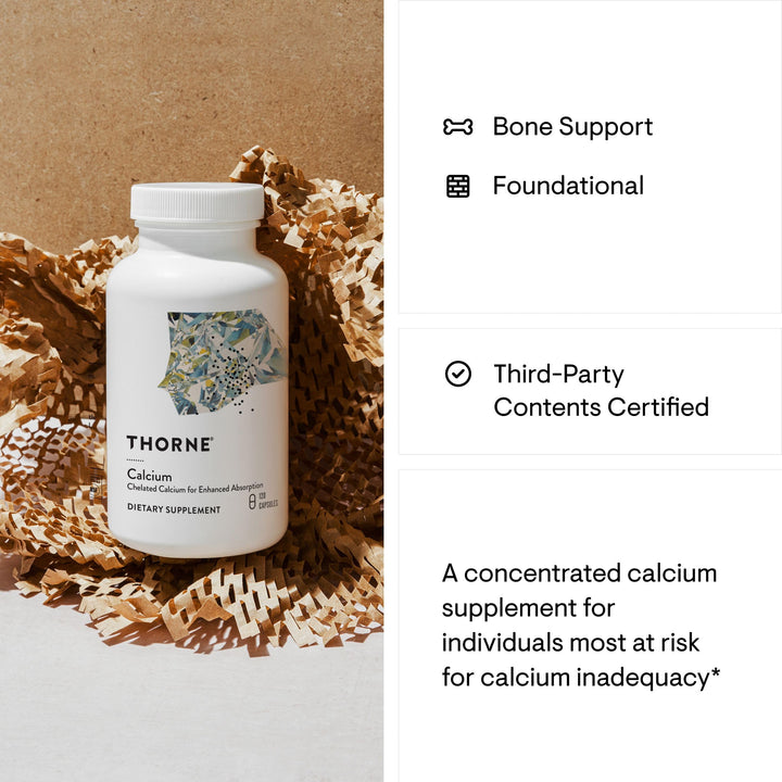 Calcium - (Formerly DiCalcium Malate) - Chelated Calcium for Enhanced Absorption with DimaCal for Bone Density Support* - 120 Capsules