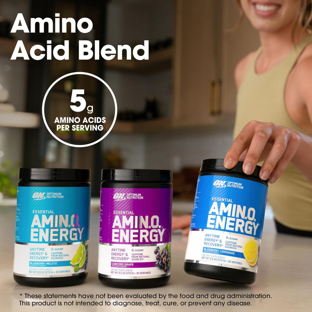 Amino Energy - Pre Workout with Green Tea, BCAA, Amino Acids, Keto Friendly, Green Coffee Extract, Energy Powder - Orange Cooler, 65 Servings (Packaging May Vary)