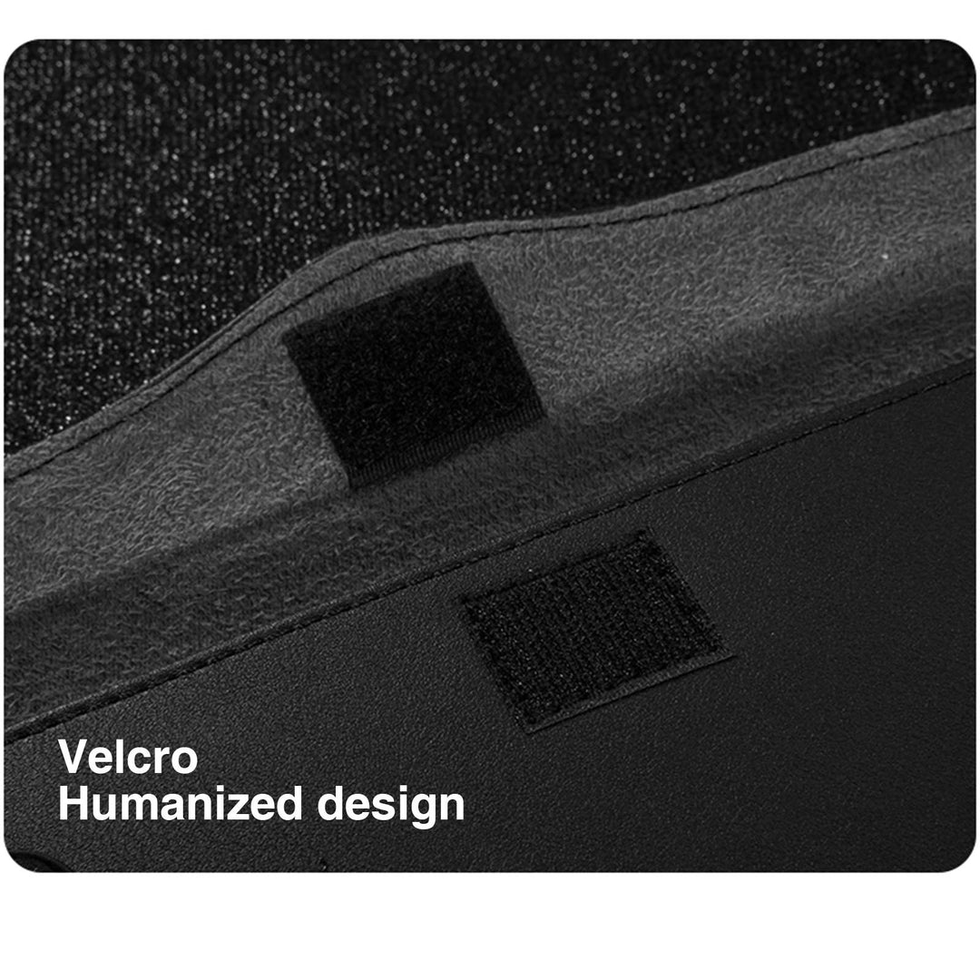 Bling Bling Car Visor Tissue Holder Leather Crystals Paper Towel Cover Case & Glitter Sunglasses Clip for Women Black