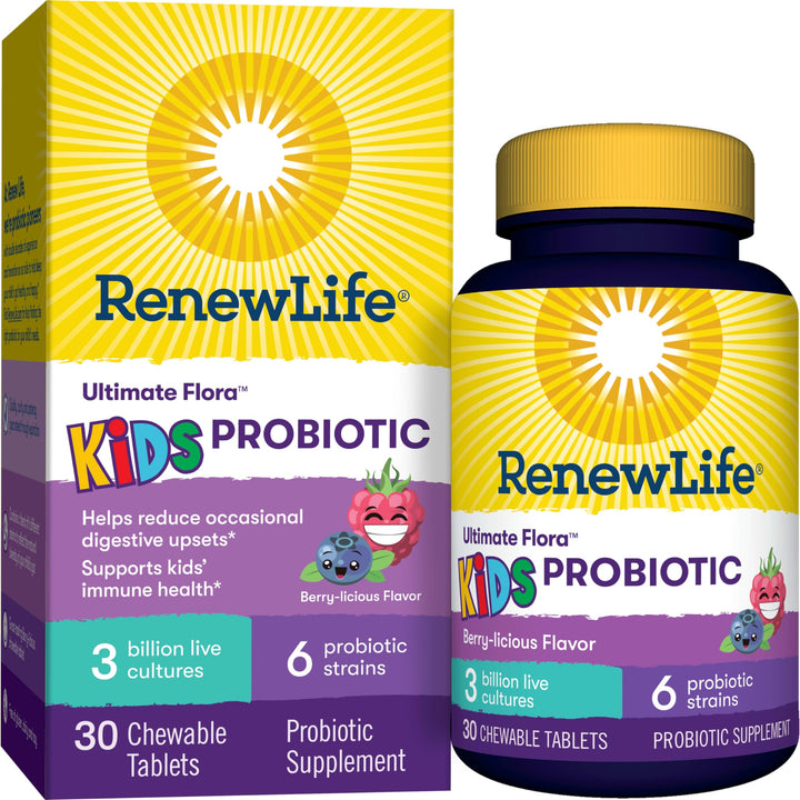 Kids Probiotic Gummies, Supports Digestive & Immune Health, Prebiotics & Probiotics, Raspberry, 30 Gummies