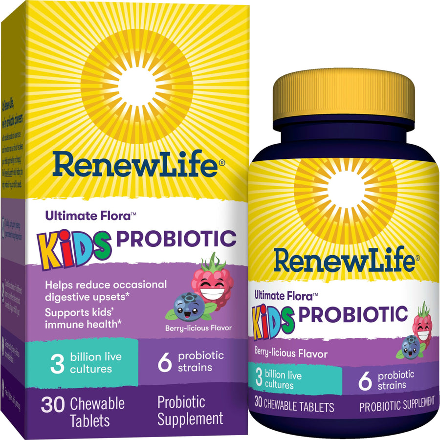 Kids Probiotic Gummies, Supports Digestive & Immune Health, Prebiotics & Probiotics, Raspberry, 30 Gummies