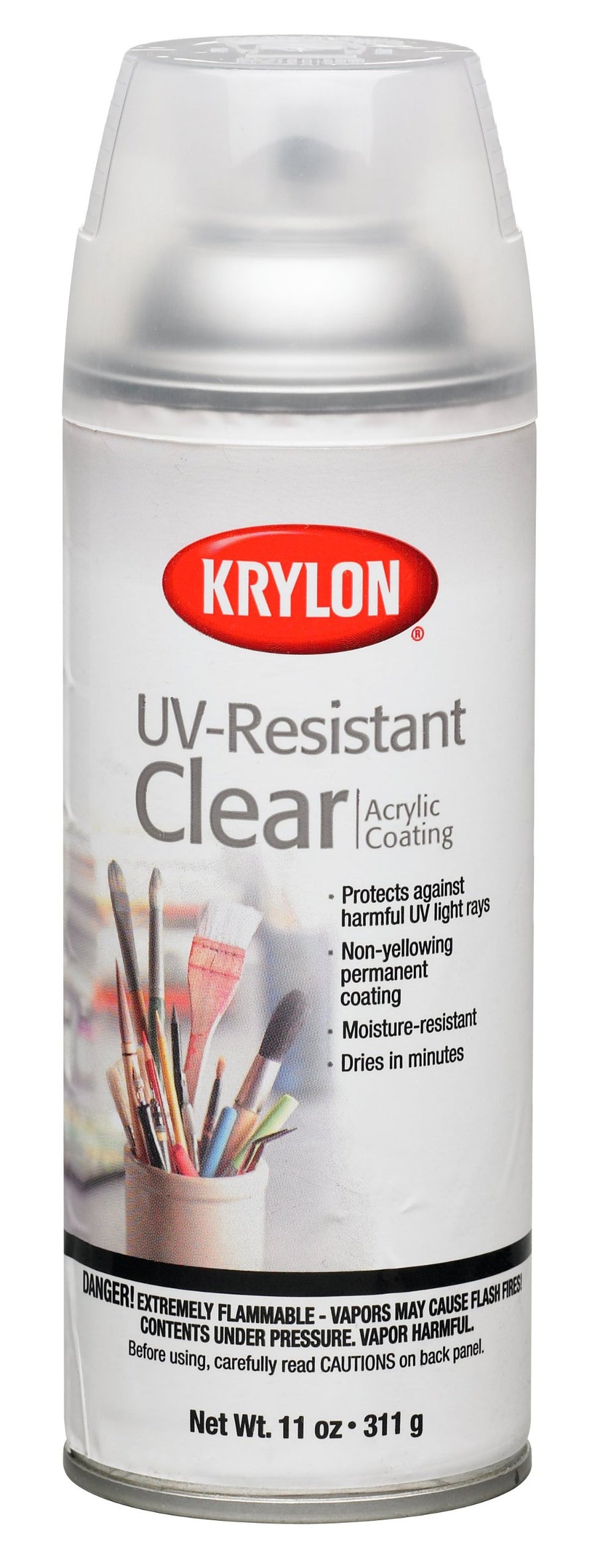 UV-Resistant Acrylic Coating Aerosol Spray, 11 Oz , Clear