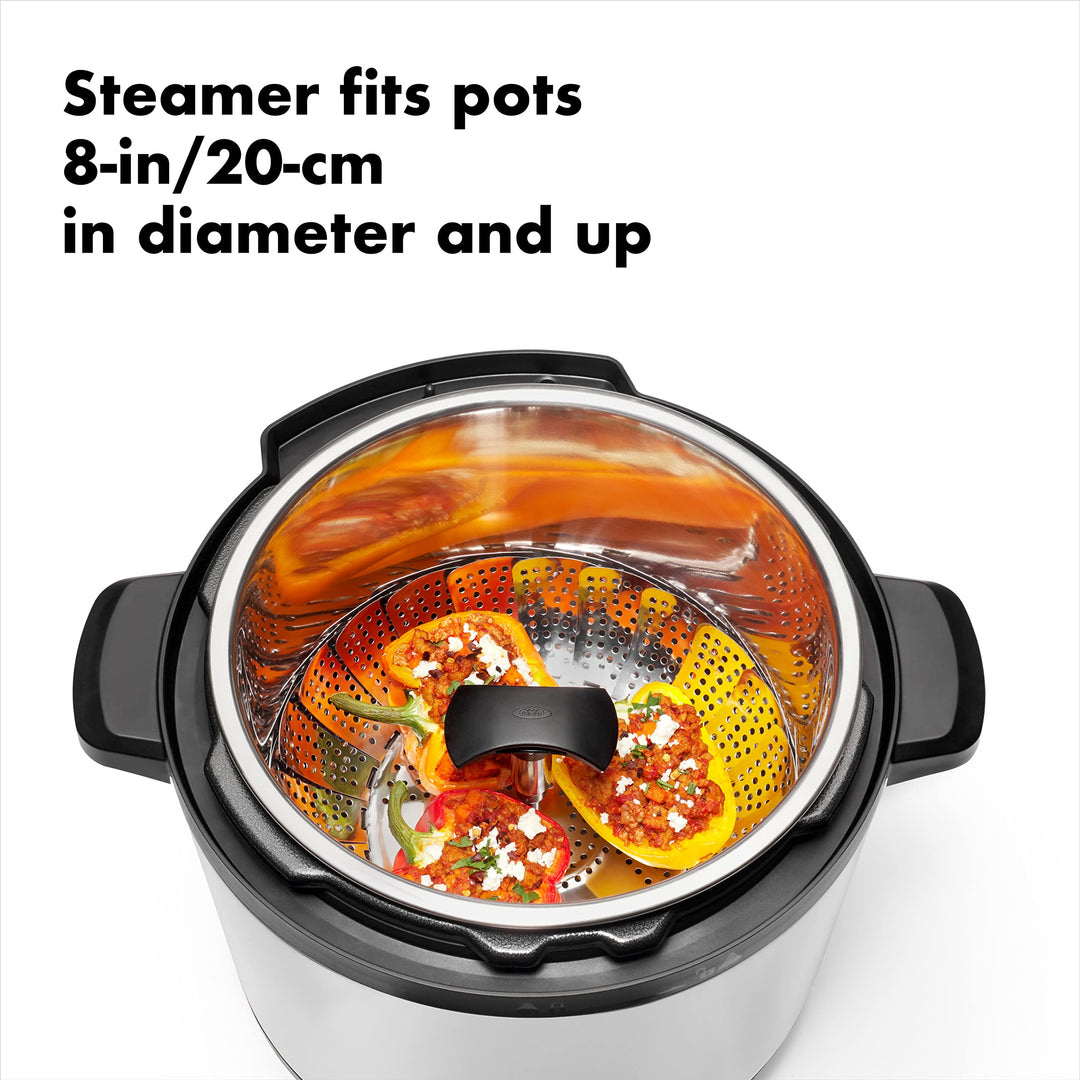 Good Grips Stainless Steel Steamer With Extendable Handle