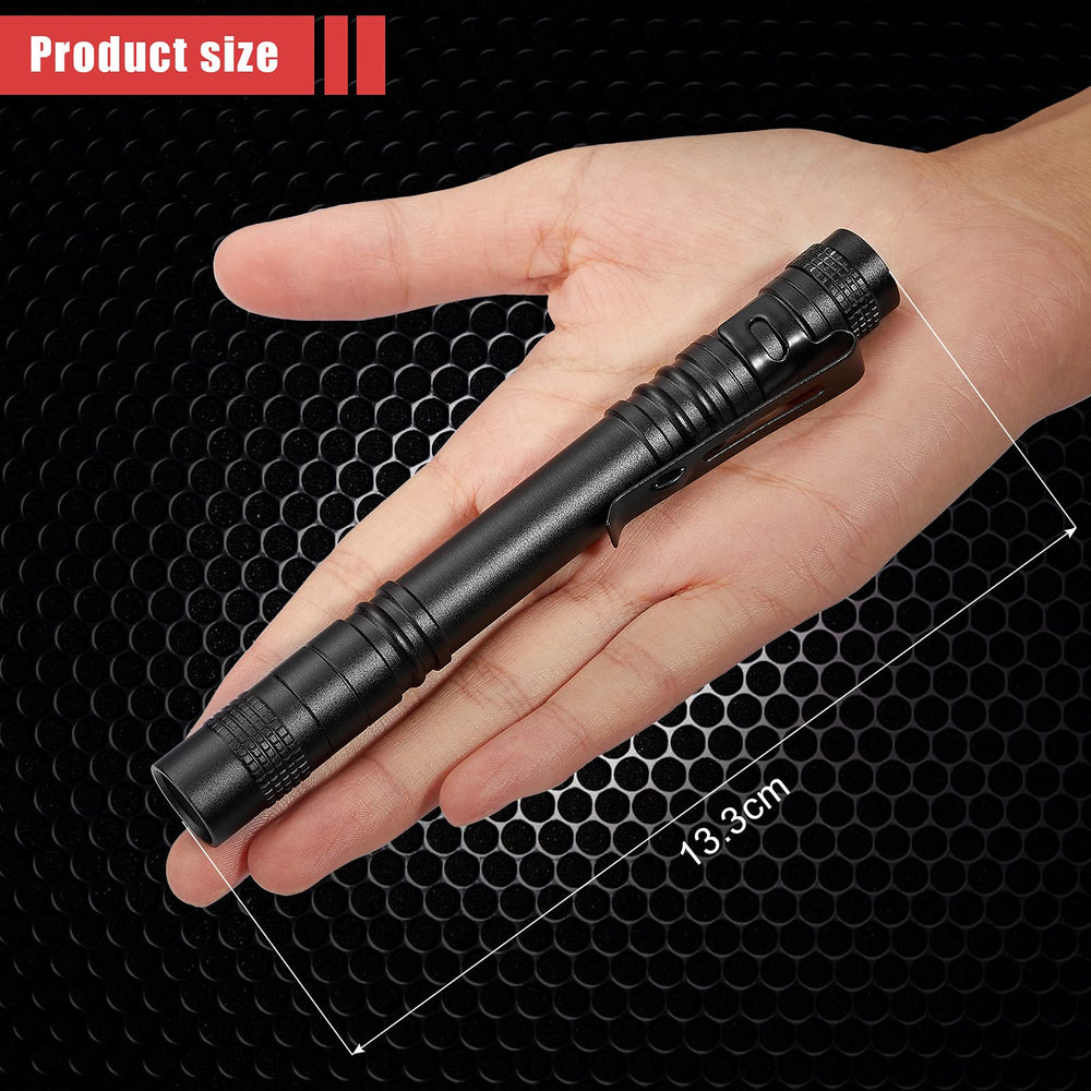 2 Pieces UV Black Light Flashlight Small Blacklight Flashlights Pen Lights for Leak, Pet Urine, Hotel Inspection, Dry Stain and Dye Detector, 5.2 Inches Long