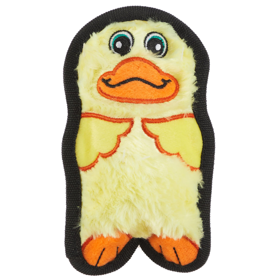 Durablez Tough Plush Squeaky Dog Toy, Duck, Yellow, XS