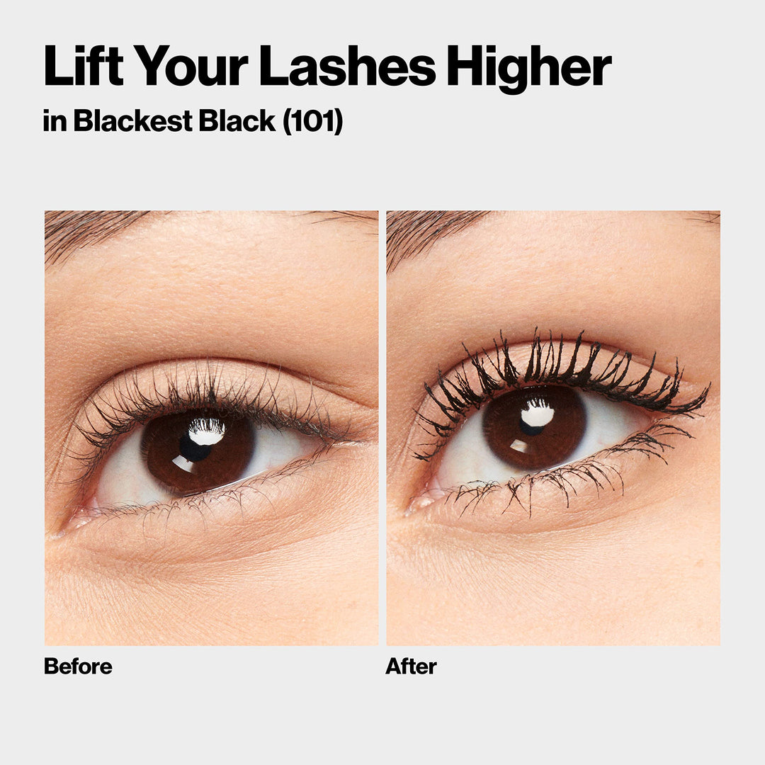 Revlon So Fierce! Eyes Wide Open Mascara with Push-up Brush, For Volumizing & High Lifting Eyelashes, Smudge-proof, Flake Resistant, 103 Black Brown, 0.24 fl oz.