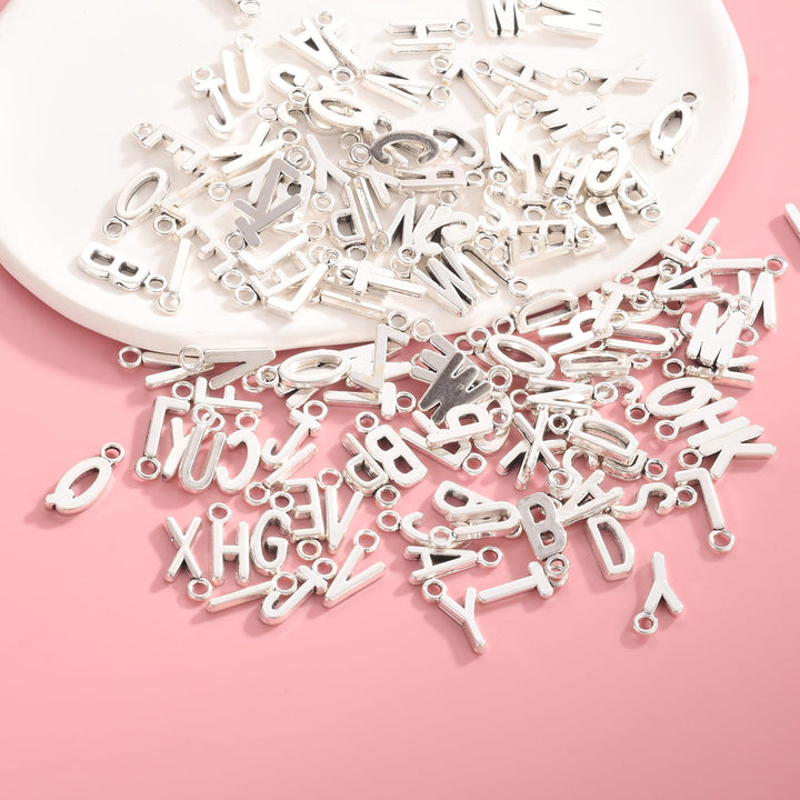 130pcs/5Set ABC Letter/Alphabet A-Z Letter Charms Pendant Loose Beads Set for Jewelry Making