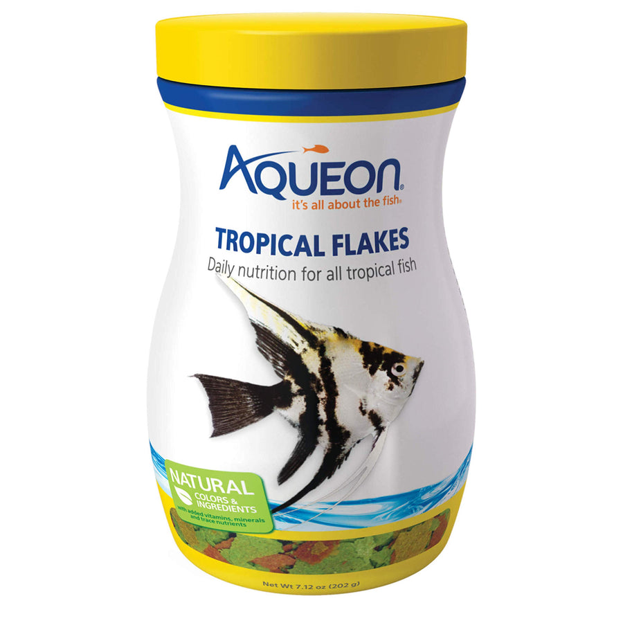 Tropical Fish Food Flakes, 7.12 Ounces