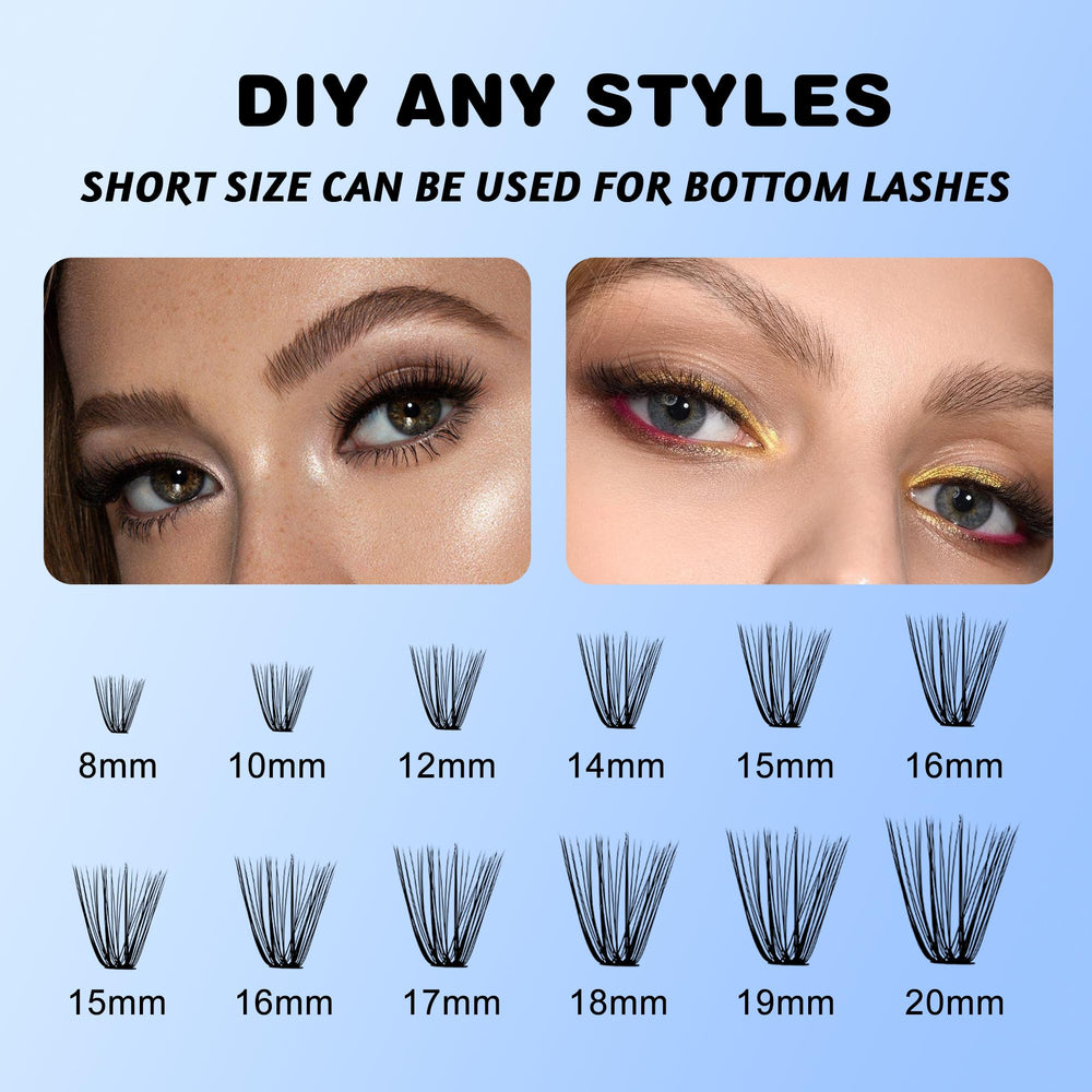 Volume Lash Extensions 0.07 C Curl 8-14mm Mixed Tray Easy Fanning Lashes 2D 3D 4D 5D 6D 10D-20D Rapid Auto Blooming Matte Black Mega Volume Eyelashes (0.07-C Curl, Mix 8-14mm)