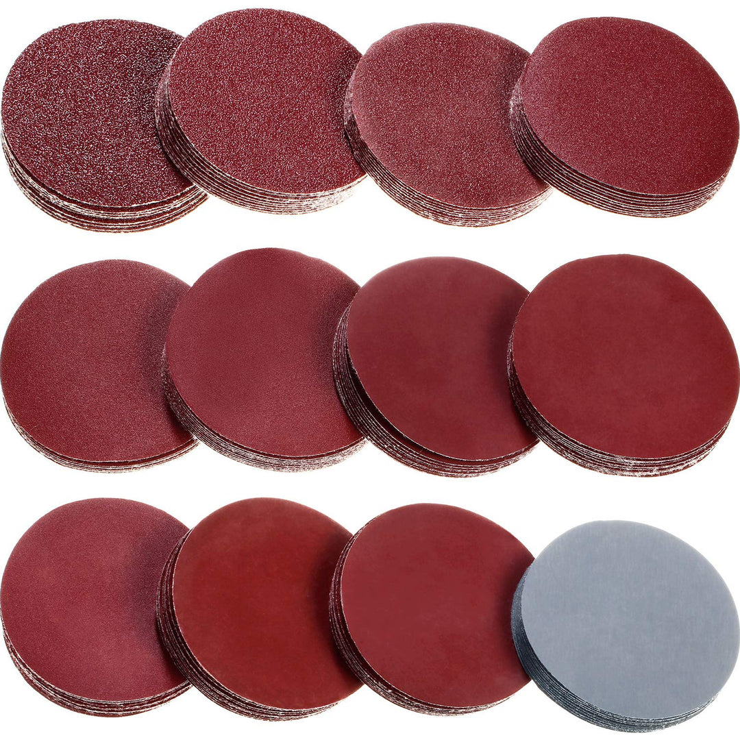 120 Pieces Sanding Discs Pad Hook and Loop Sandpaper Disc for Drill Grinder Rotary Tools, 12 Different Grits (60 to 3000 Grit, 10 Pieces Each Grit) (3 Inch)