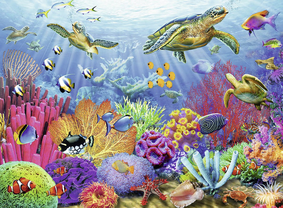 Tropical Waters 500 Piece Jigsaw Puzzle - Newer Packaging Available | Precision-Cut | Glare Free Imagery