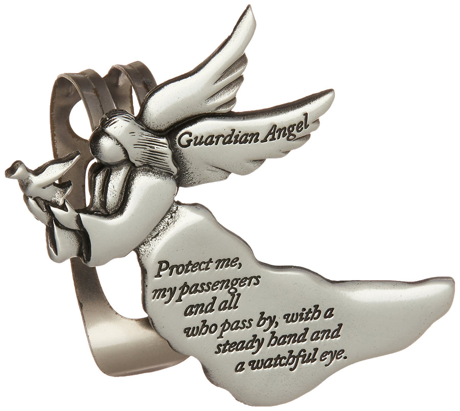 (Abbey & CA Gift Guardian Angel Sun Visor Clip, Multicolored